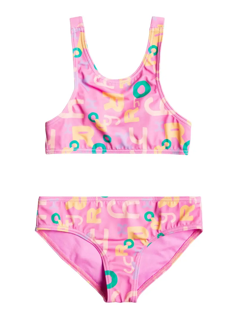 Roxy Girls’ Funny Bambino Crop Top And Matching Bottom Set 1