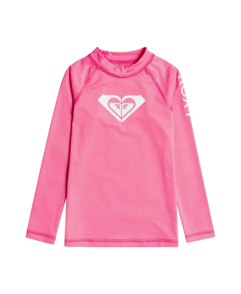 Roxy Girls Whole Hearted Long-Sleeve Rash Guard 1