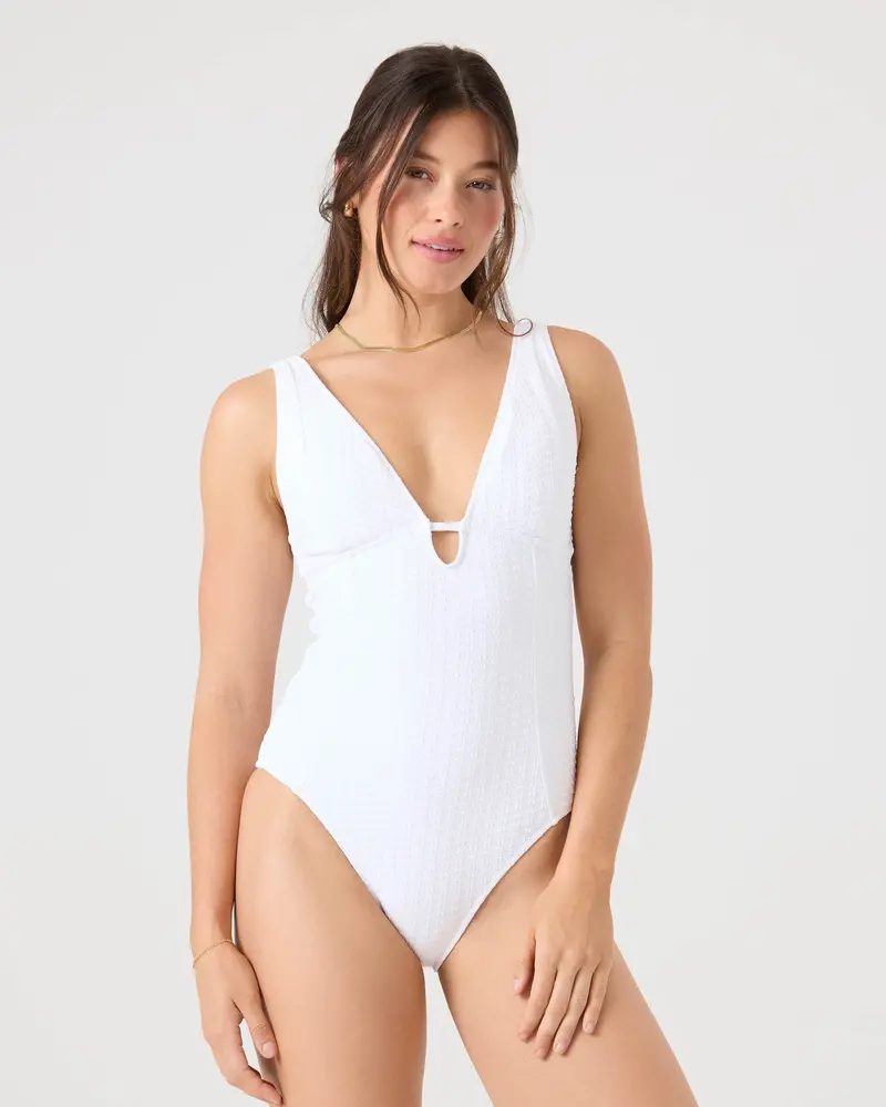 Roxy Haleiwa Plunge One-Piece Swimsuit 1