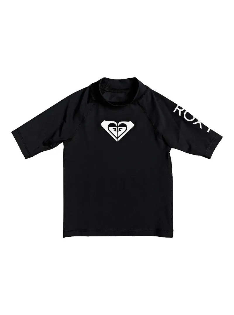 Roxy Kids Whole Hearted Short-Sleeve Lycra Rash Guard 1