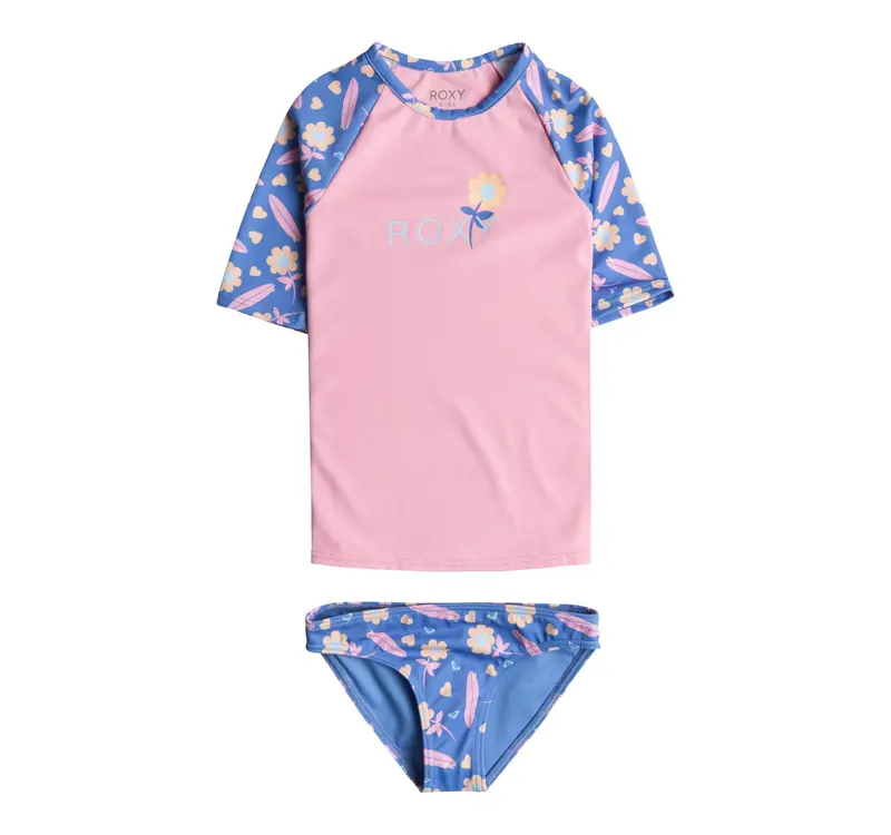 Roxy Lorem Short-Sleeve Lycra Swim Top 1