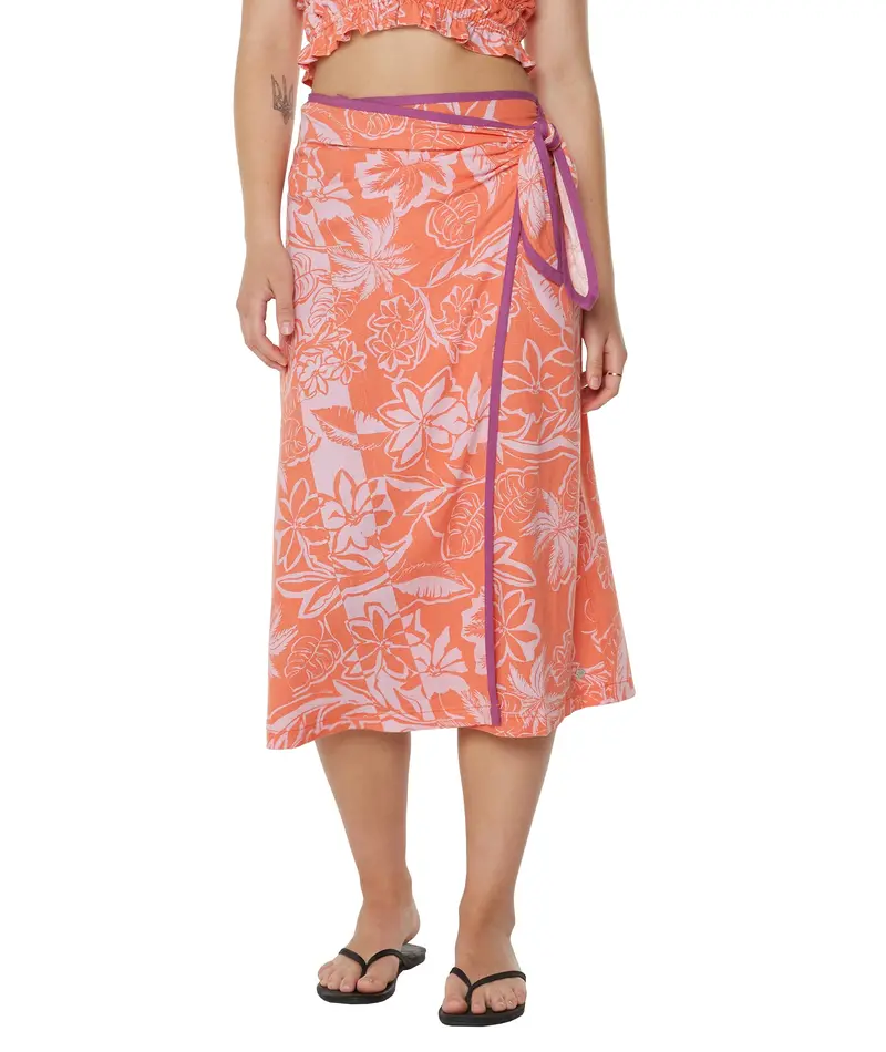 Roxy Palma Wrap Front Midi Skirt 1
