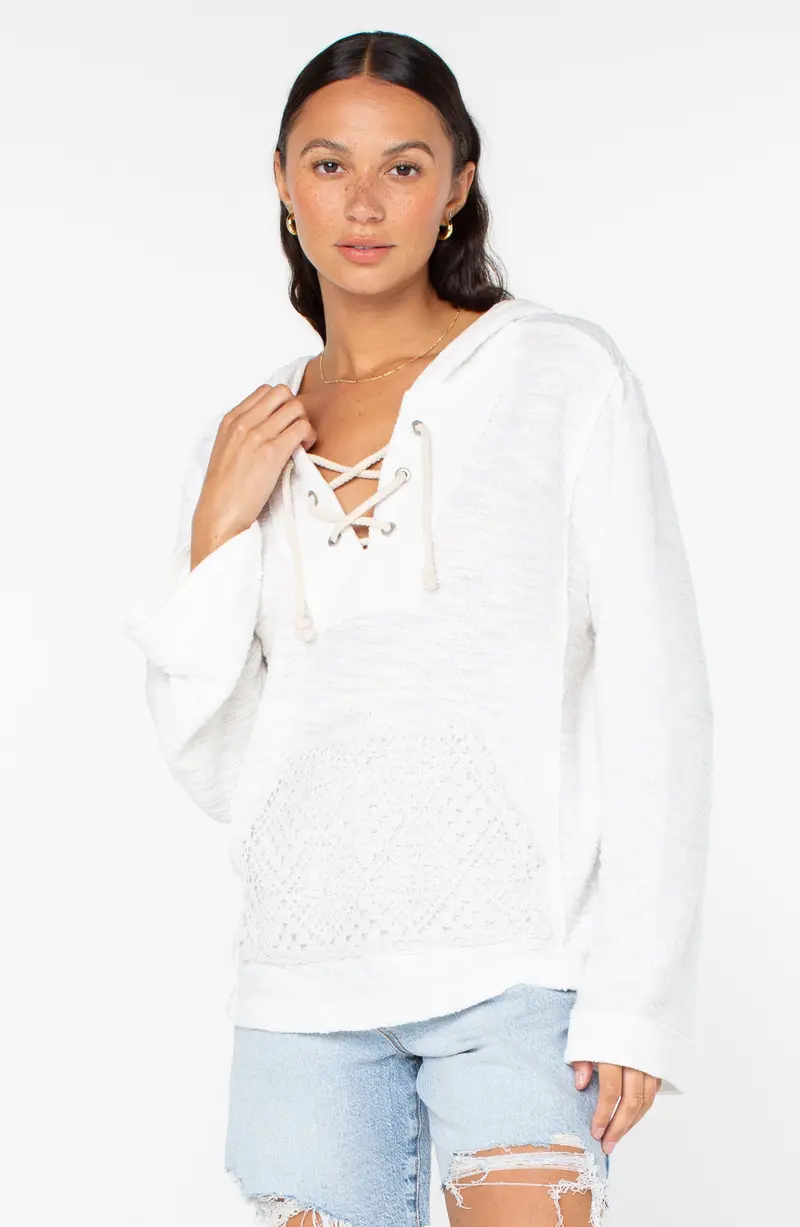 Roxy Pearling Poncho – Lightweight Layering Piece 1