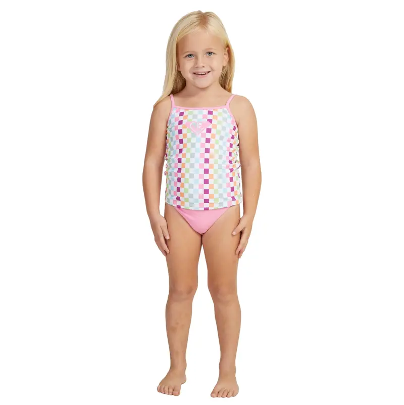 Roxy Rainbow Check Tankini Top & Bottom Set 1