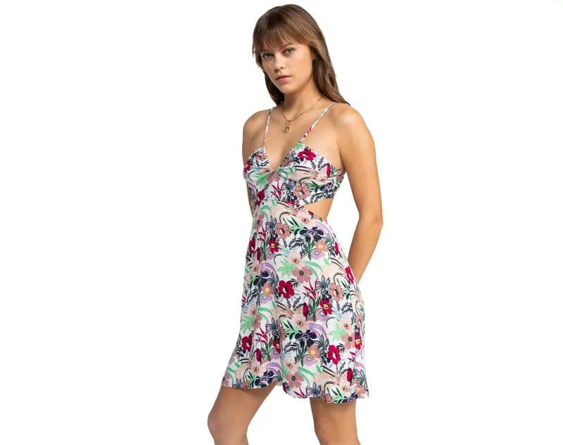 Roxy Riviera Nights Mini Dress – Tropical Print Summer Dress 1