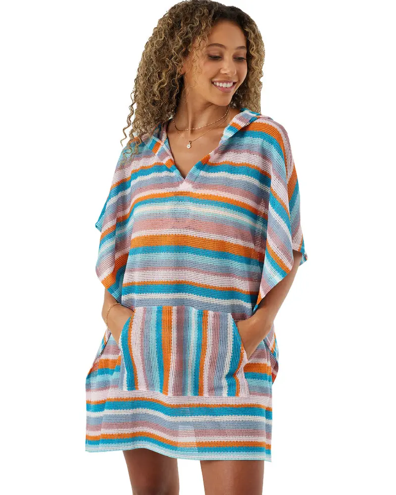 Roxy Salty Soul Lightweight Poncho Cover-Up 1