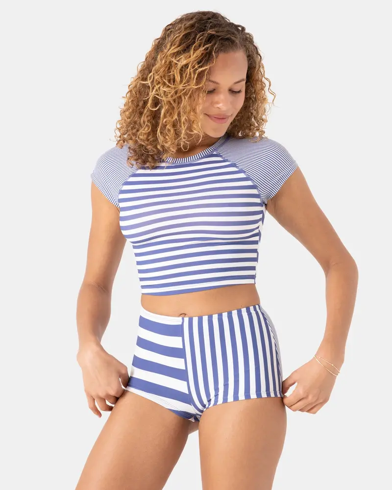 Roxy Stripe Out Cropped Top 1