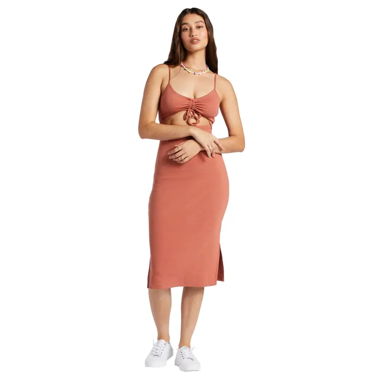 Roxy Wavey Baby Rib Sleeveless Dress 1