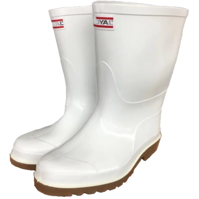 Royal 11-Inch White Pvc Commercial Fishing Boots 1