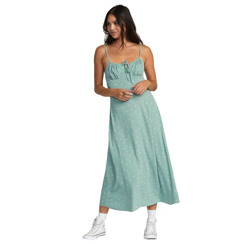 Rvca Cafe Midi Dress With Relaxed Fit 1
