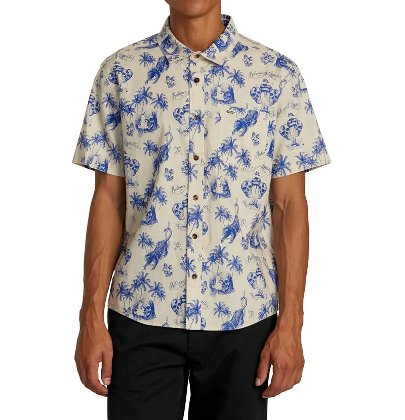 Rvca Chefs Kiss Short-Sleeve Shirt 1