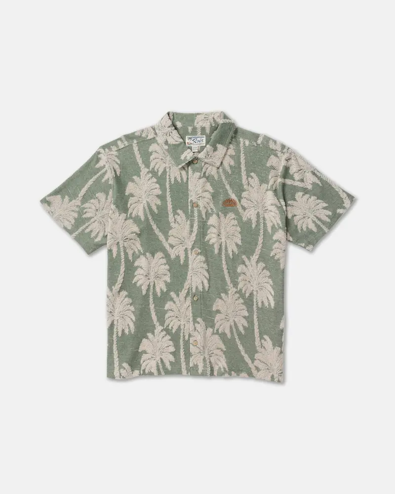 Rvca Palm Fall Woven Short-Sleeve Shirt 1