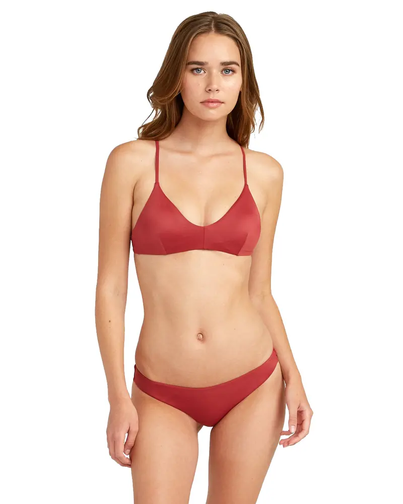 Rvca Solid Cheeky Bikini Bottom For Women 1