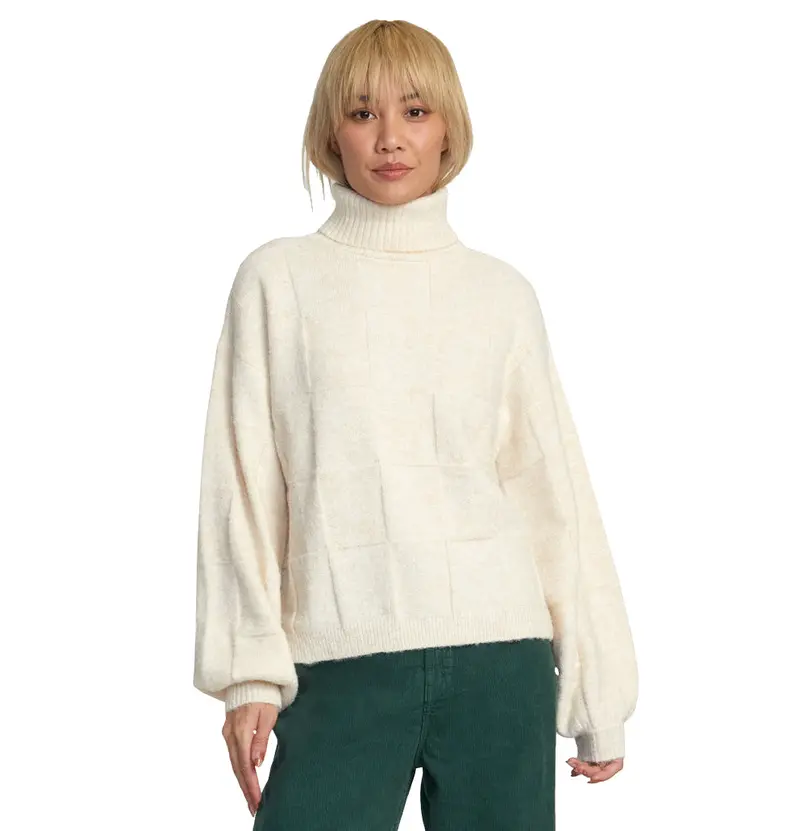 Rvca Vineyard Textured Knit Sweater 1