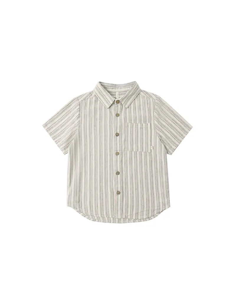 Rylee + Cru Collared Short-Sleeve Button-Up Shirt 1