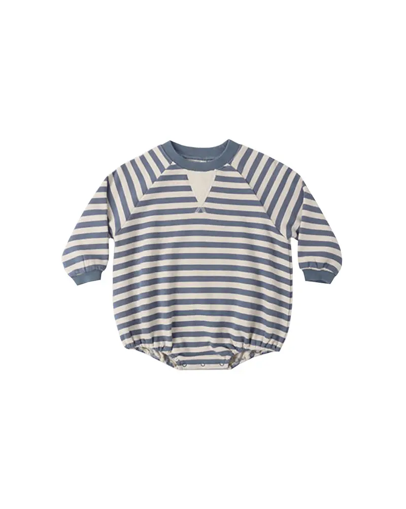 Rylee + Cru Cotton Crewneck Romper For Kids 1