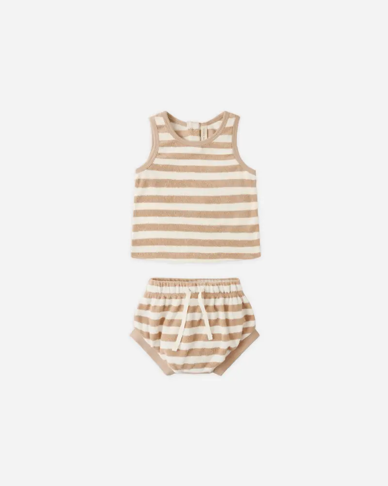 Rylee + Cru Terry Tank And Short Set For Kids 1