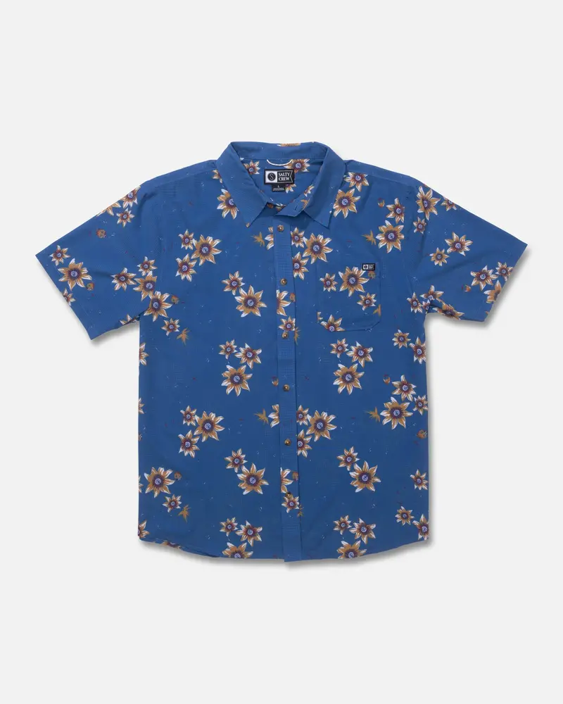 Salty Crew Breezer Perf Short-Sleeve Button-Up 1