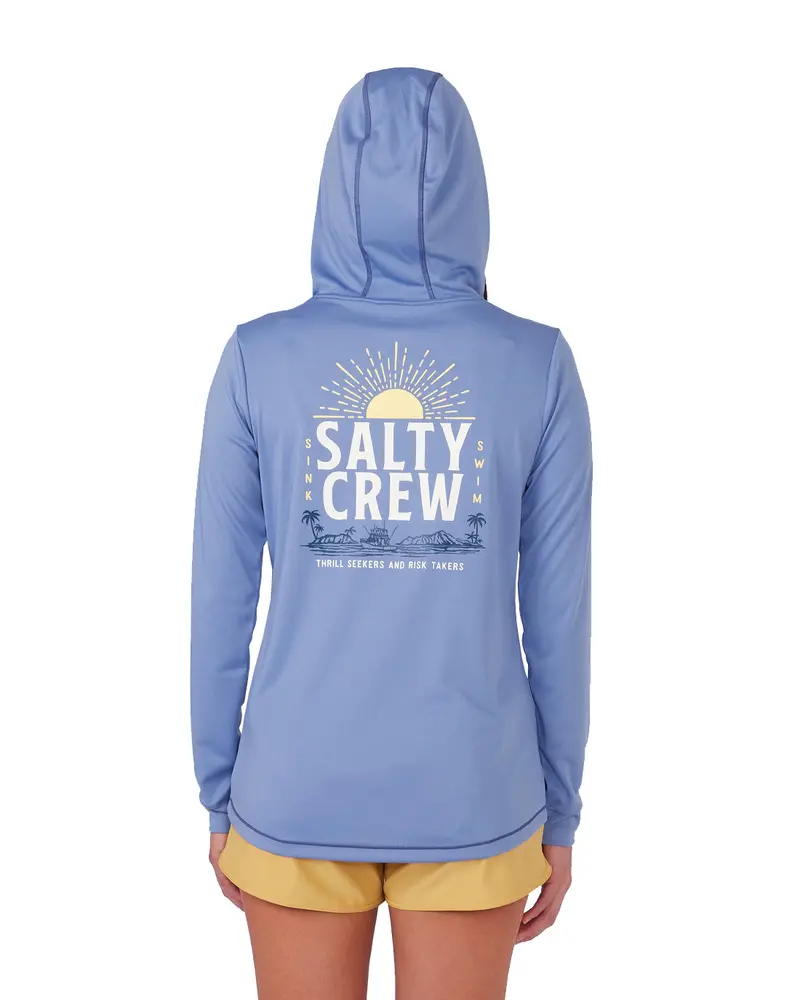 Salty Crew Crusin Hooded Sunshirt – Upf-Rated Beach Cover-Up 1