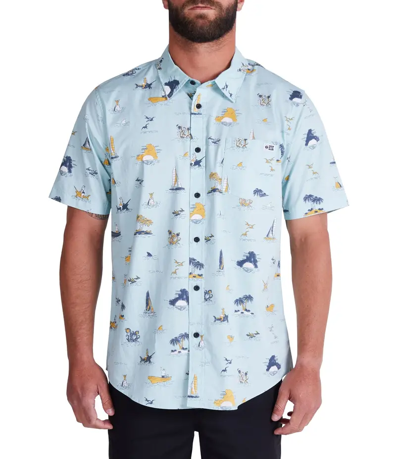 Salty Crew Lay Day Short-Sleeve Woven Shirt 1