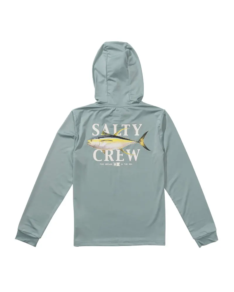 Salty Crew Yellowfin Boys Uv-Protective Hooded Sun Shirt 1