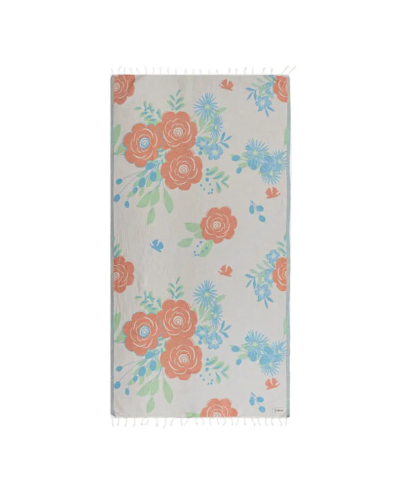 Sand Cloud Botanical Print Beach Towel 1