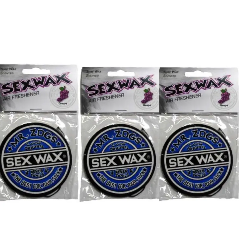 Sex Wax Grape-Scented Car Air Freshener (3-Pack) 1