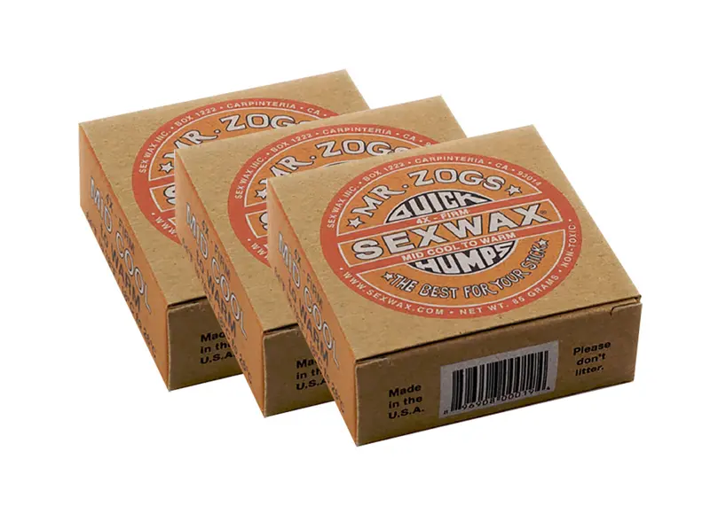 Sex Wax Quick Humps 4-Pack – All-Temp Surf Wax 1