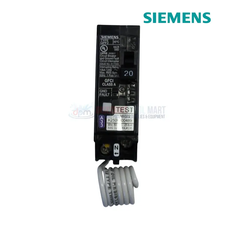Siemens Qf120A 20-Amp Single-Pole Gfci Circuit Breaker 1