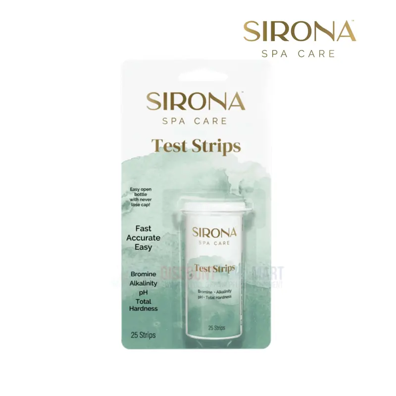 Sirona 82111 Spa Test Strips – 25-Count Rapid-Dip Water Analysis Kit 1
