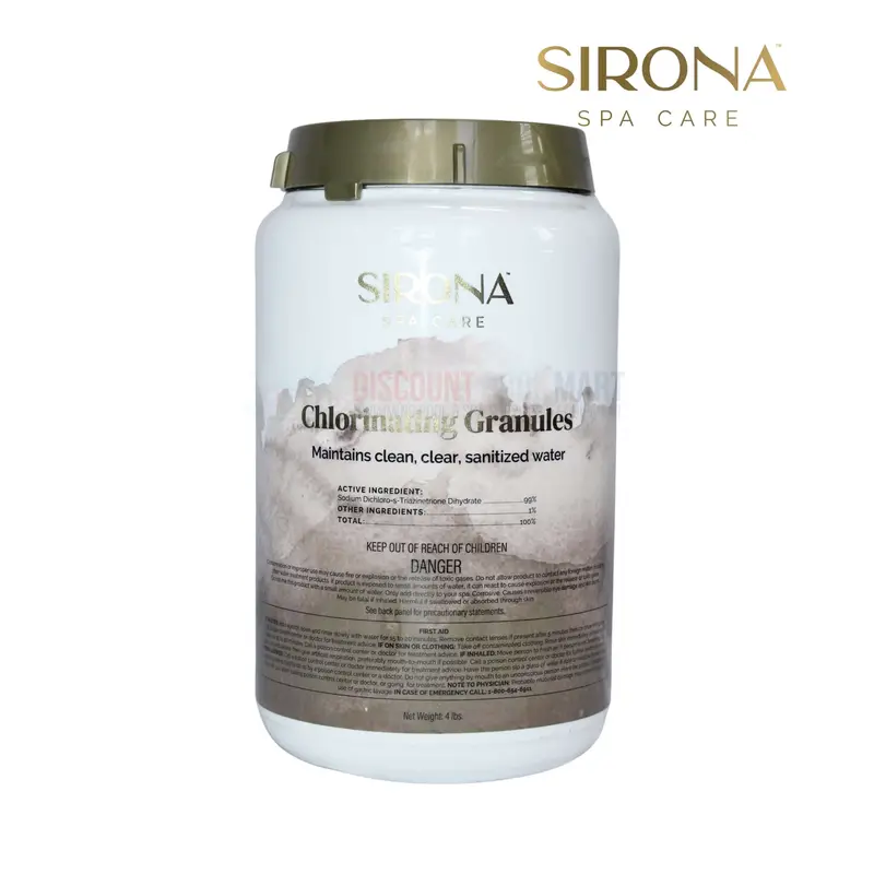 Sirona 82132 Chlorinating Granules – 4 Lb Jar For Spa Sanitization 1