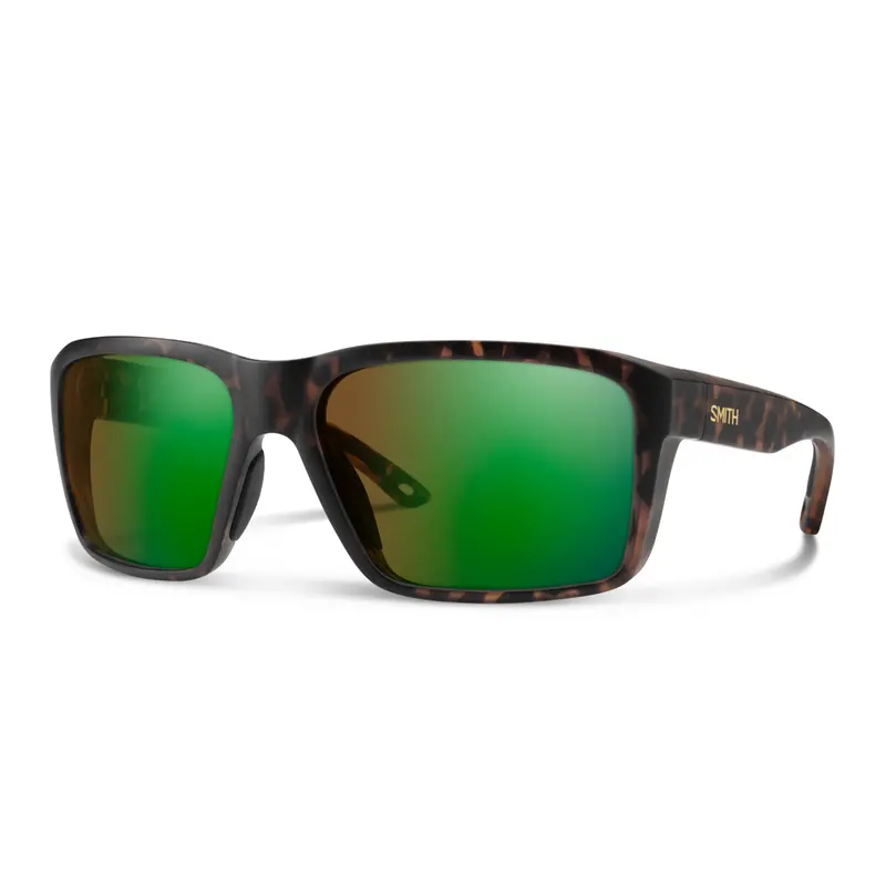 Smith Backcast Matte Tortoise Sunglasses With Chromapop Glass Polarchromic Brown-Green Mirror Optics 1