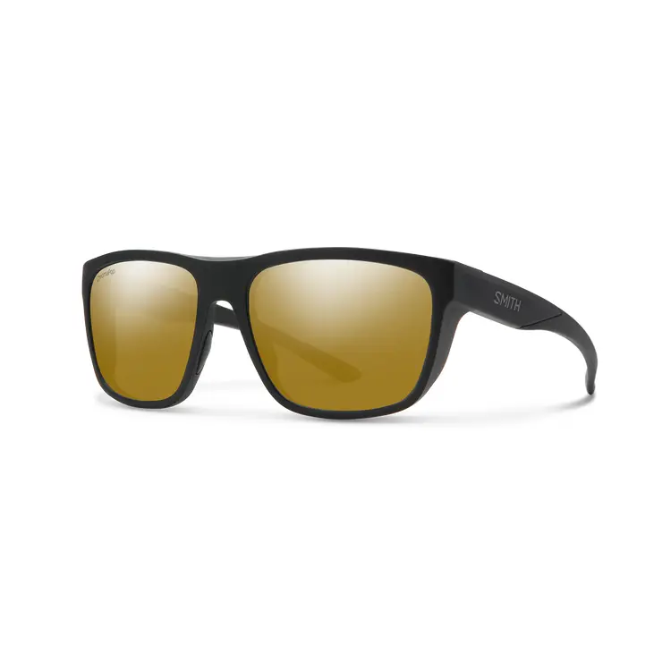 Smith Barra Matte Black Sunglasses With Chromapop Polarized Bronze Mirror Lenses 1
