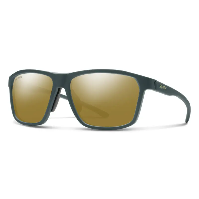 Smith Pinpoint Polarized Sunglasses – Matte Spruce Frame With Chromapop Bronze Mirror Lens 1