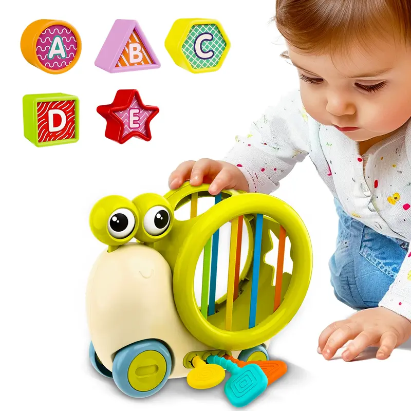 Snail-Shaped Montessori Activity Cube For Babies And Toddlers 1