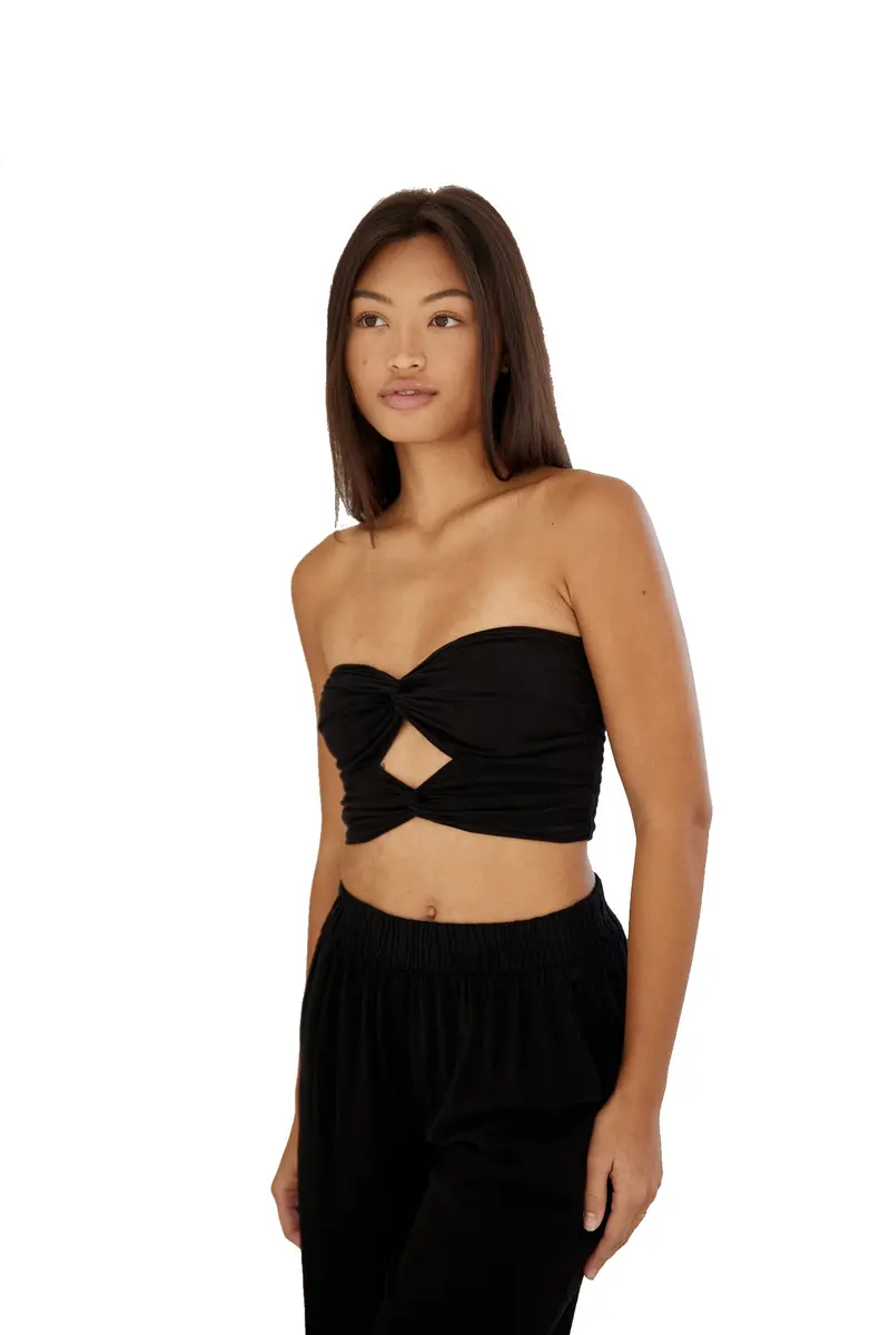 Sofia Cropped Top In Blanco 1