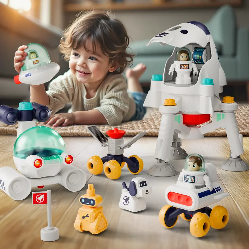 Space Adventure Playset: Kids’ Spaceship & Planet Themed Toys 1