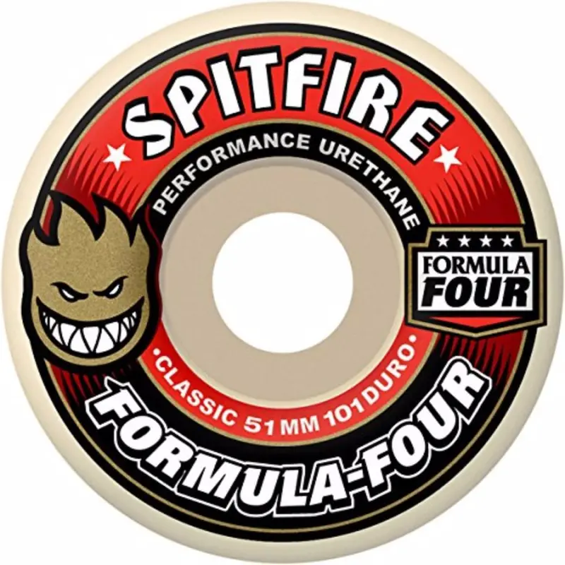 Spitfire Formula Four 101D High-Rebound Skate Wheels 1
