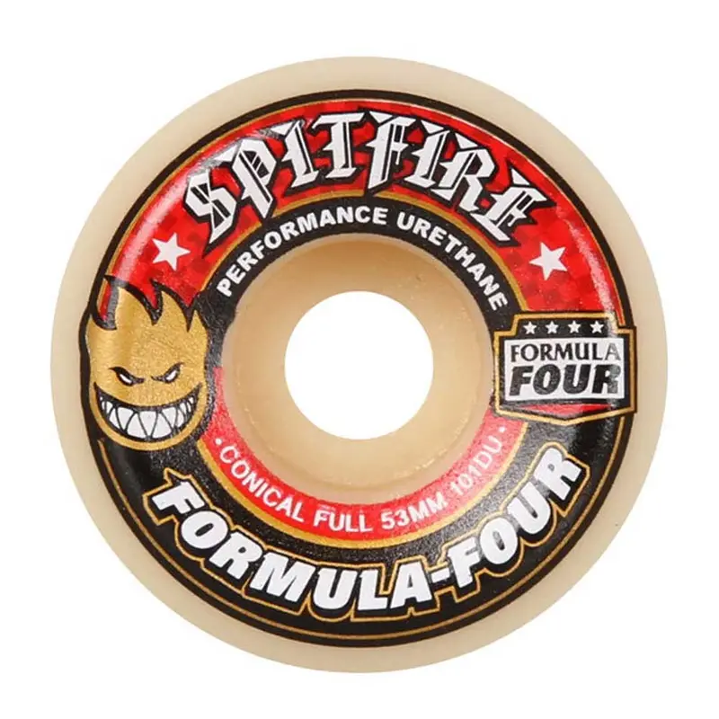Spitfire Wheels F4 101D Conical Skateboard Wheels – High-Rebound Urethane 1