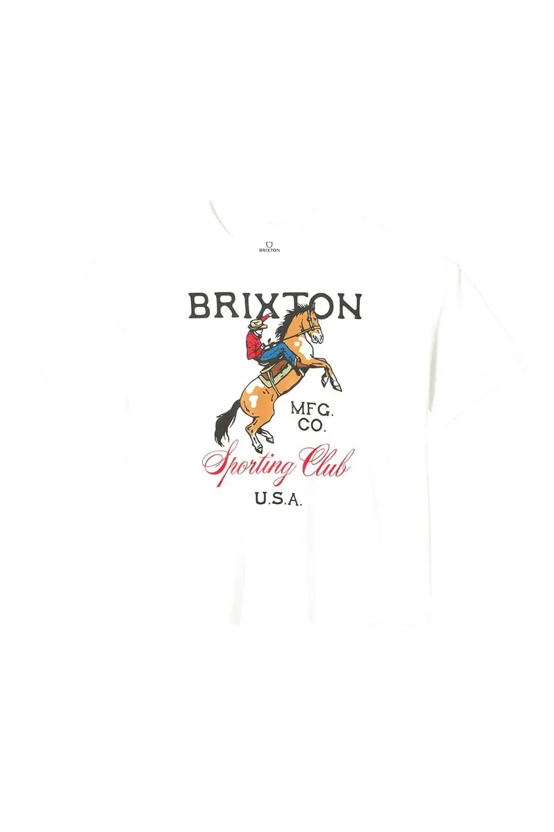 Sporting Club Oversized Boyfriend Tee – Loose-Fit Cotton Top By Brixton 1