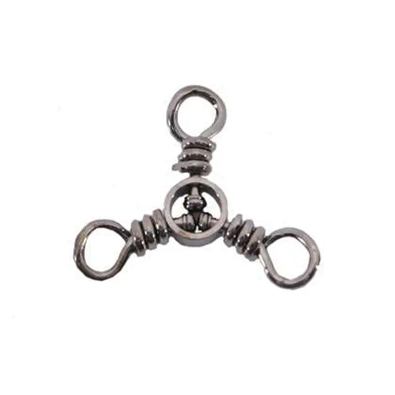 Spro Three-Way Black Swivels – Multi-Directional Fishing Junctions 1