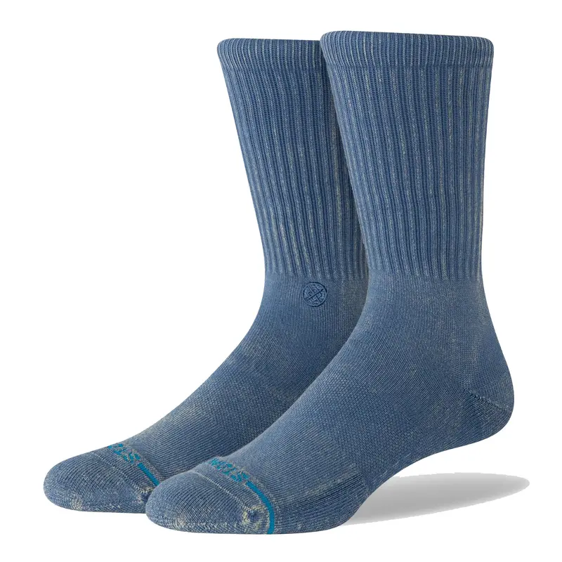 Stance Icon Dyed Crew Socks – Vibrant Colorblocked Athletic Socks 1