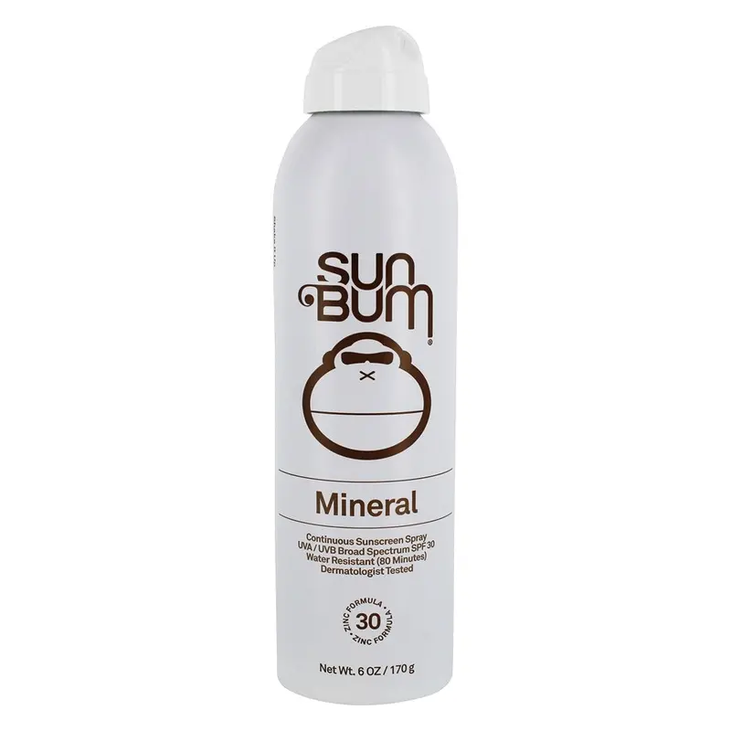 Sun Bum Mineral Spf 30 Unscented Sunscreen Spray (6 Oz) 1