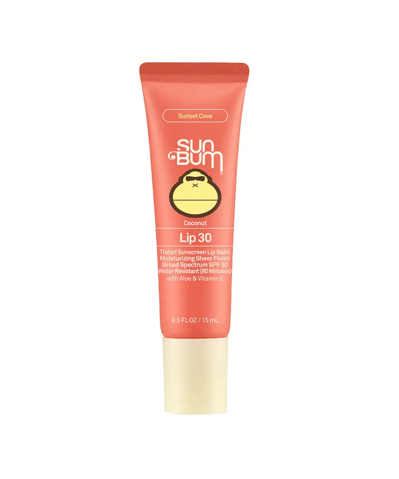 Sun Bum Spf 30 Tinted Lip Balm – Sunset Cove Shade (0.5 Oz) 1