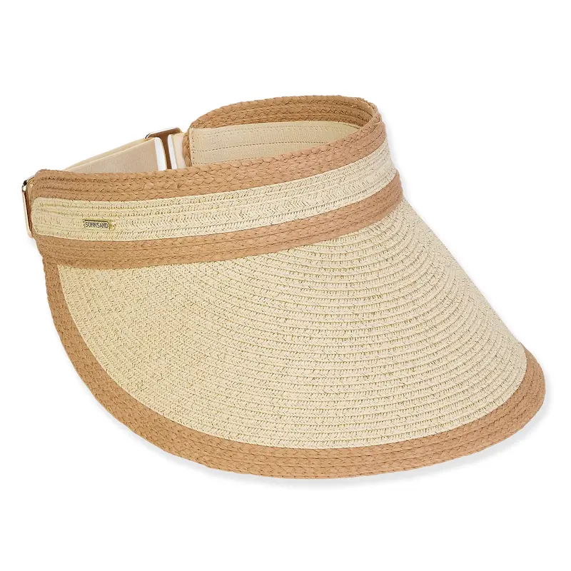 Sun N Sand Paperbraid Metallic Visor Hat – 4.5-Inch Brim 1