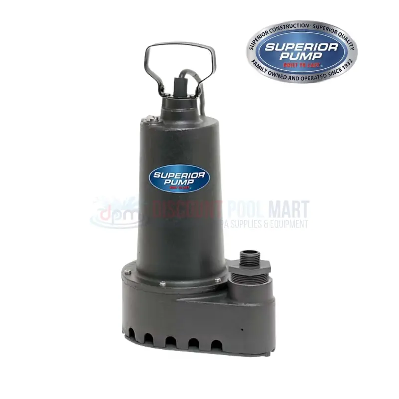 Superior Pump 1/2 Hp Utility Pump – 4200 Gph Portable Drainage Solution 1