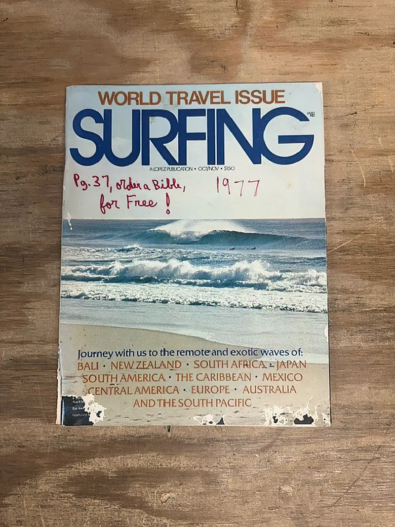 Surfing Magazine October/November 1977 World Travel Issue Vintage Print 1