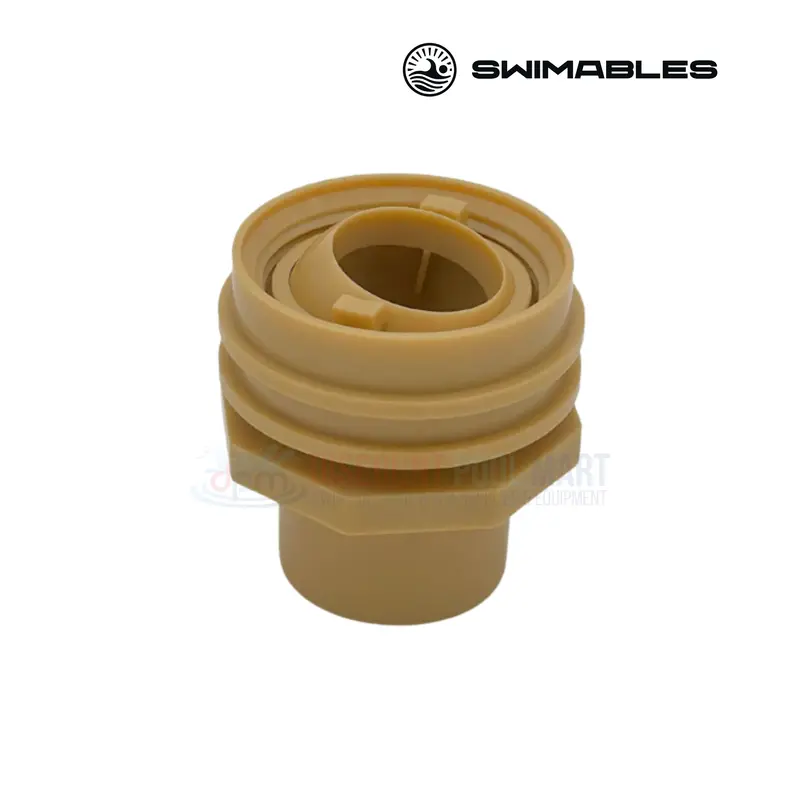 Swimables Tan Flush-Mount Return Fitting – 1-Inch Socket To 1-Inch Adjustable Eyeball (Sw-30-817) 1