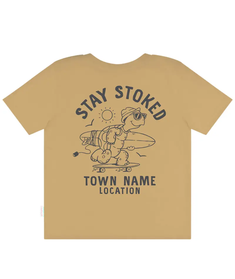 Tank Stream Ride The Wave Sea Turtle Tee For Boys 1