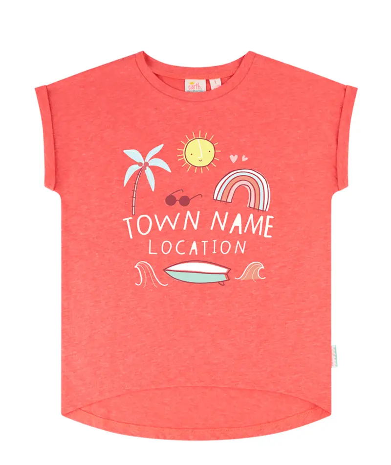 Tank Stream Sunshine Cool Graphic Tee For Girls 1